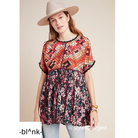 Anthropologie Tops - NWT⭐️Top Rated⭐️ANTHRO Sidonie Swing Tunic size XS